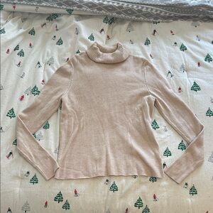 a new day Women's Beige Turtleneck Sweater